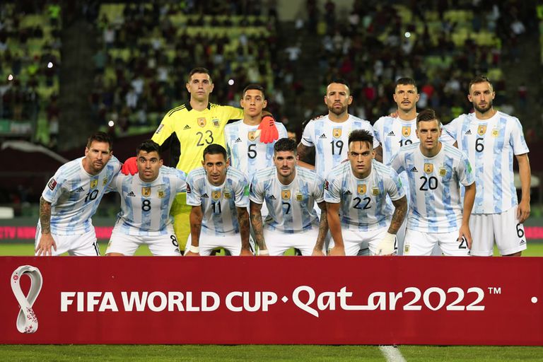 The titular formation of Argentina that faced Venezuela this Thursday.