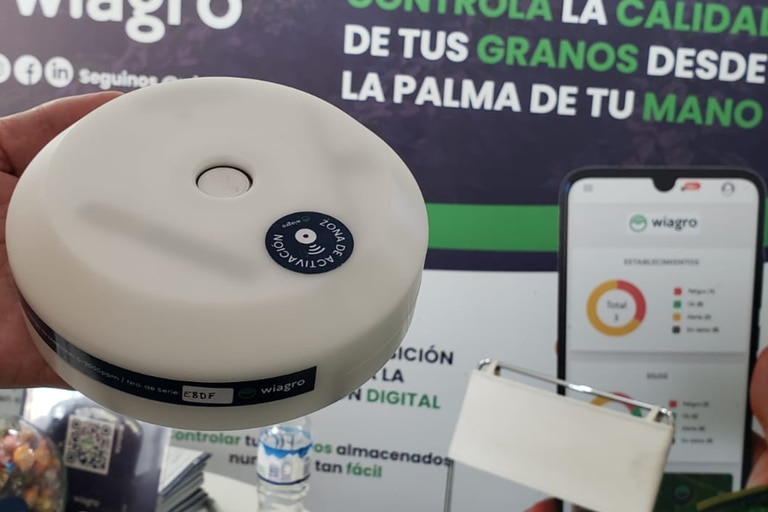 Smart PH3 da Wiagro exibido na sala agtech 