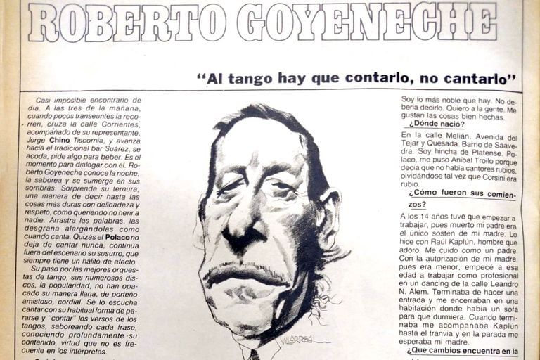 A entrevista com Roberto Goyeneche na revista dominical de LA NACION, em 26 de agosto de 1979
