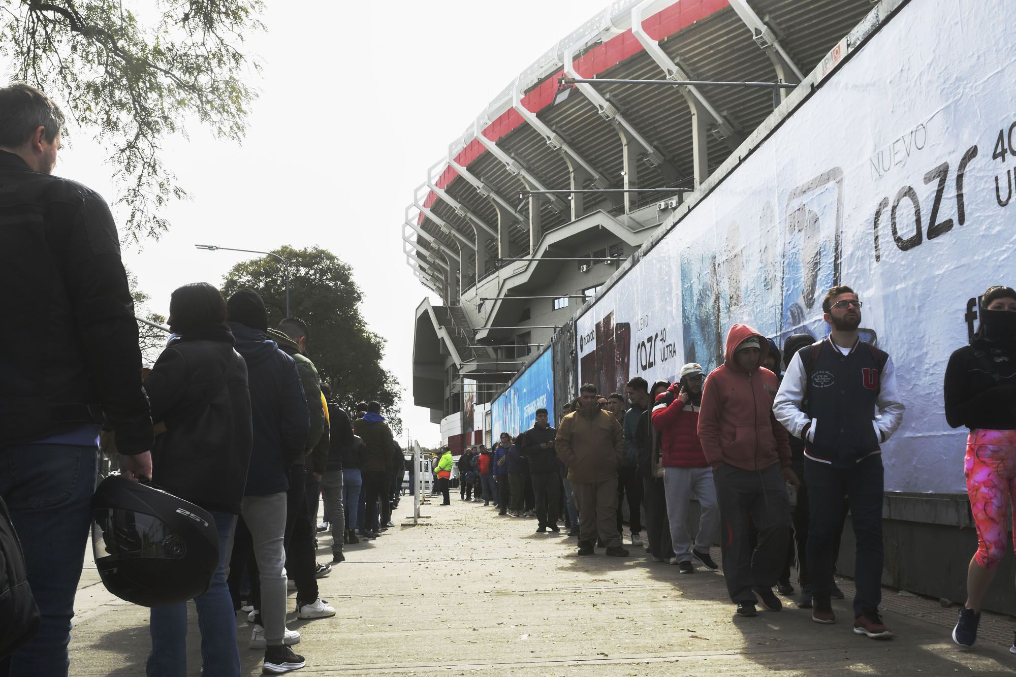 El retiro de tickets se llevó adelante en las boleterías del Estadio Monumental