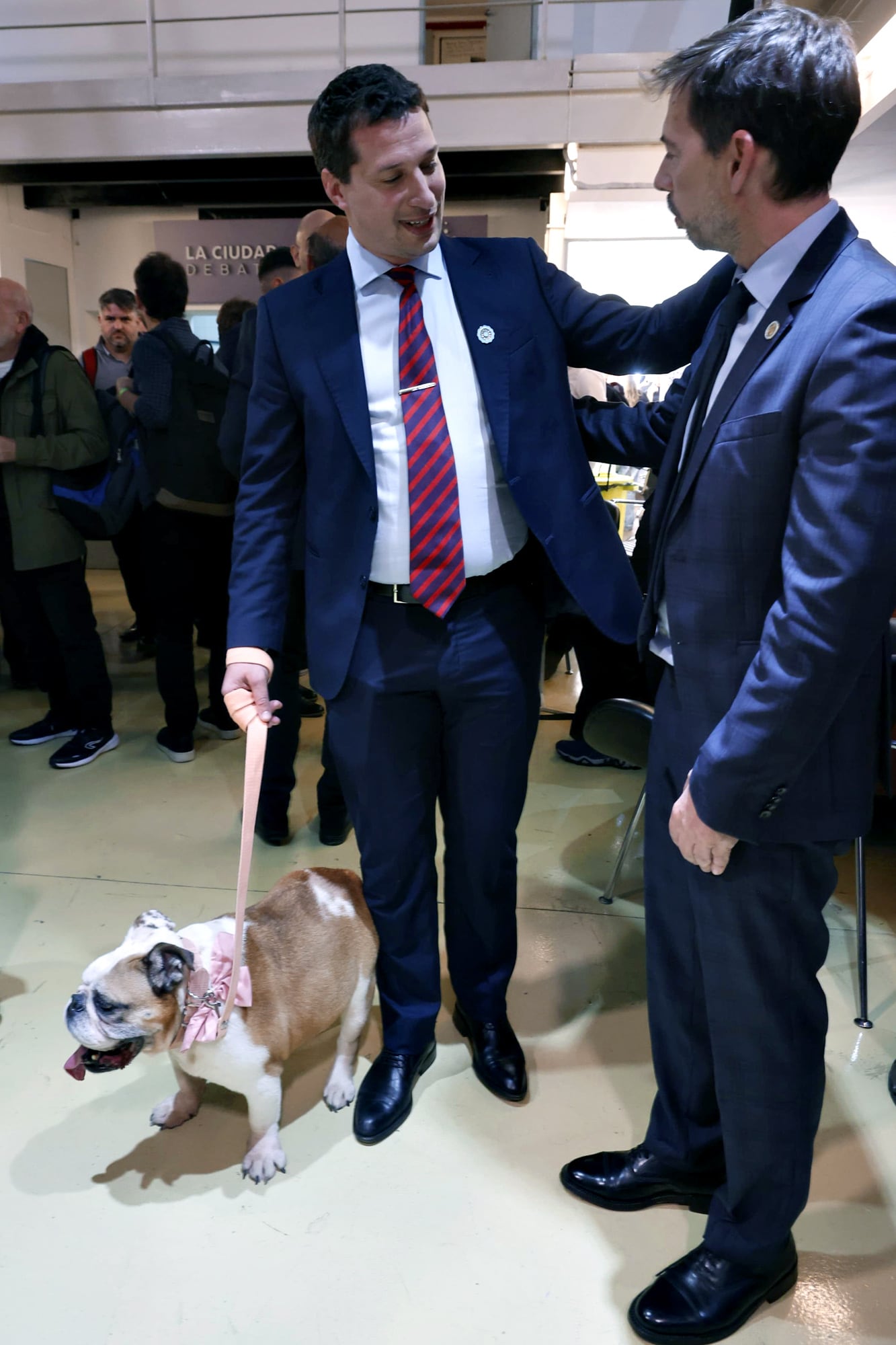Yamil Santoro con su perra