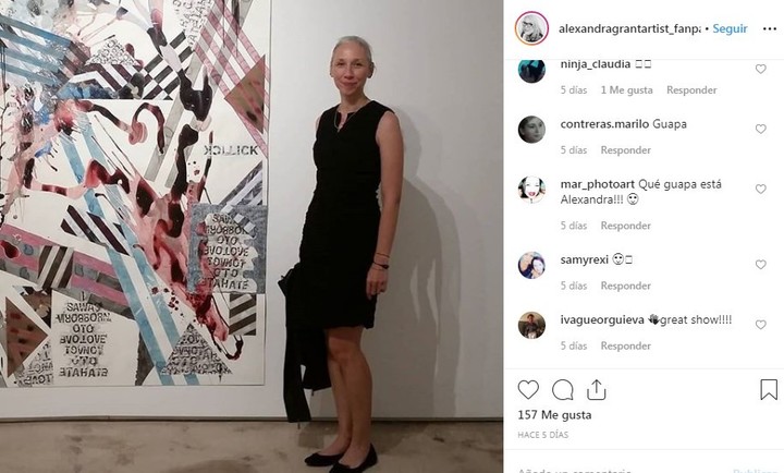 Alexandra Grant, en un posteo de redes sociales.