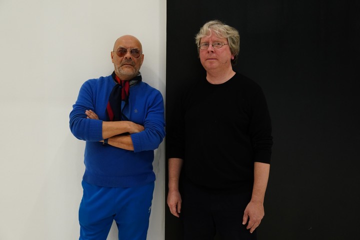 El poeta y traductor Timo Berger durante una presentación en el Malba dialogó con Fabián Casas. Foto: Emmanuel Fernández.