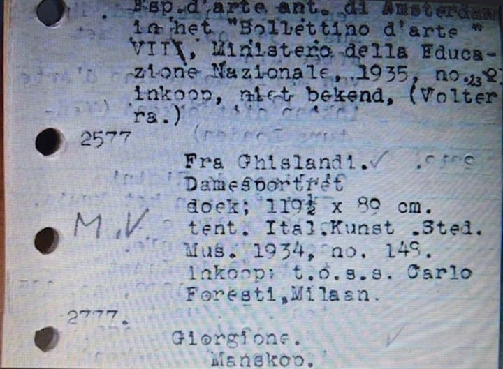 El “Retrato de dama”, obra de Giuseppe Ghislandi, no aparece bajo ese nombre en el Catálogo Negro de su propietario original. Foto: gentileza.