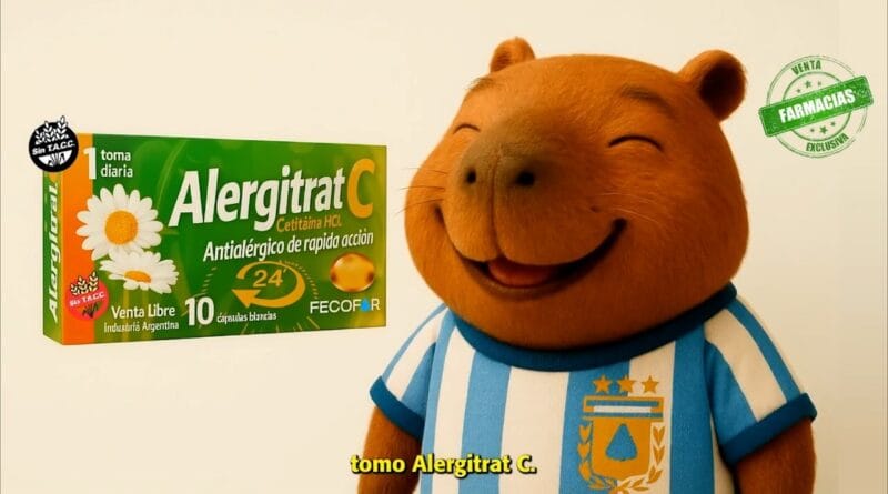 Carpincho con alergia toma ALERGITRAT C