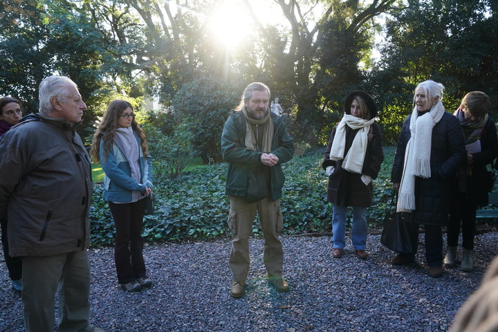 Raúl de Tapia, en Villa Ocampo. Foto: Emmanuel Fernández.