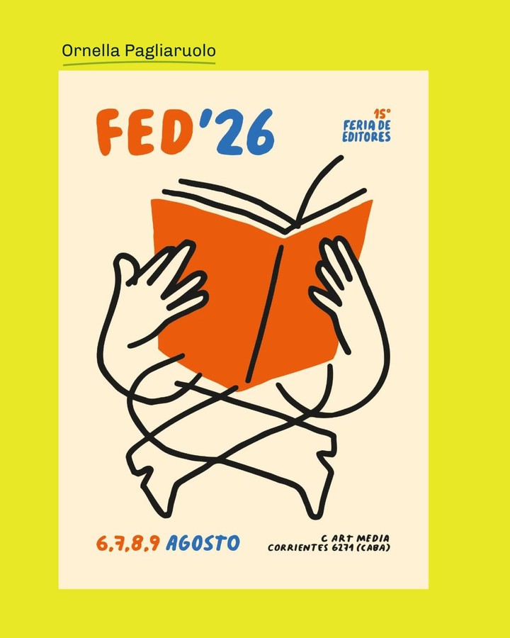La ilustradora Ornella Pagliaruolo diseñó el afiche seleccionado como el oficial de 2026. Foto: gentileza FED.