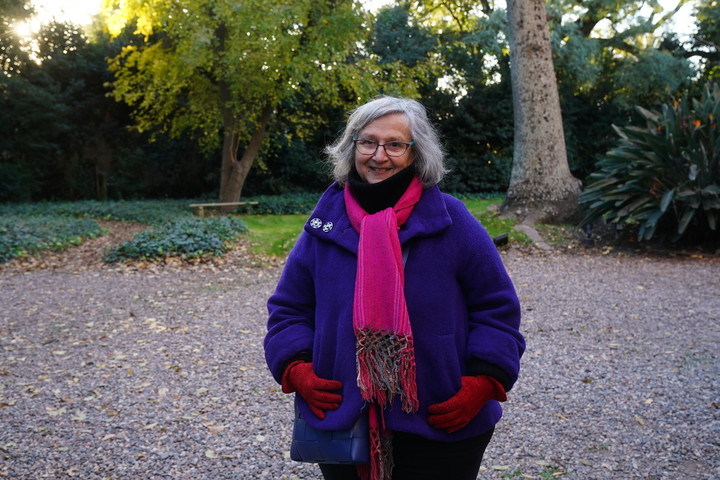 Clara Obligado en Villa Ocampo. Foto: Emmanuel Fernández.