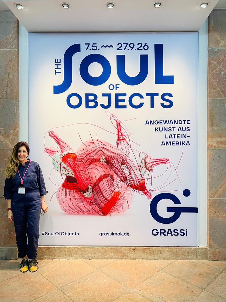 Luján Cambariere. en el El Museo Grassi (Leipzig) donde se montó The Soul of Objects (El alma de los objetos).
