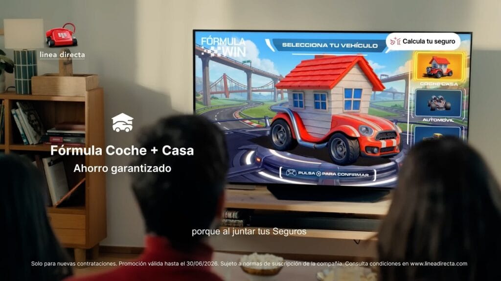 Ahorrar seguros con estilo gamer: Línea Directa Coche Casa Anuncio