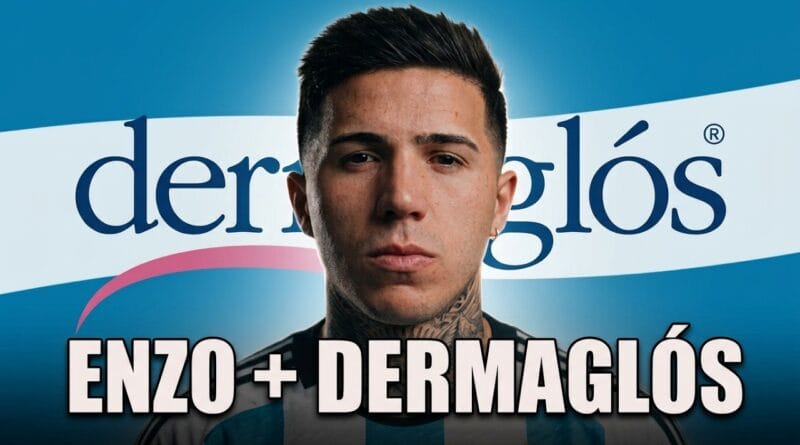 Publicidad Dermaglós con Enzo Fernández | Mundial 2026
